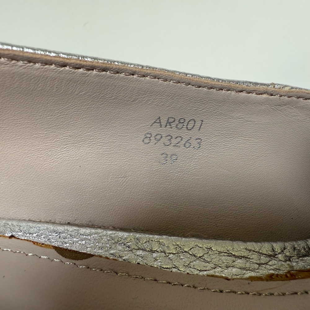 Mini Boden Silver Pointed Toe Flats - Picture 6 of 16